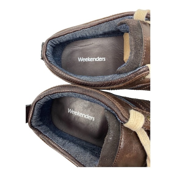 𝅺WEEKENDERS Brown Leather Casual Shoes Size 8 - Picture 8 of 13